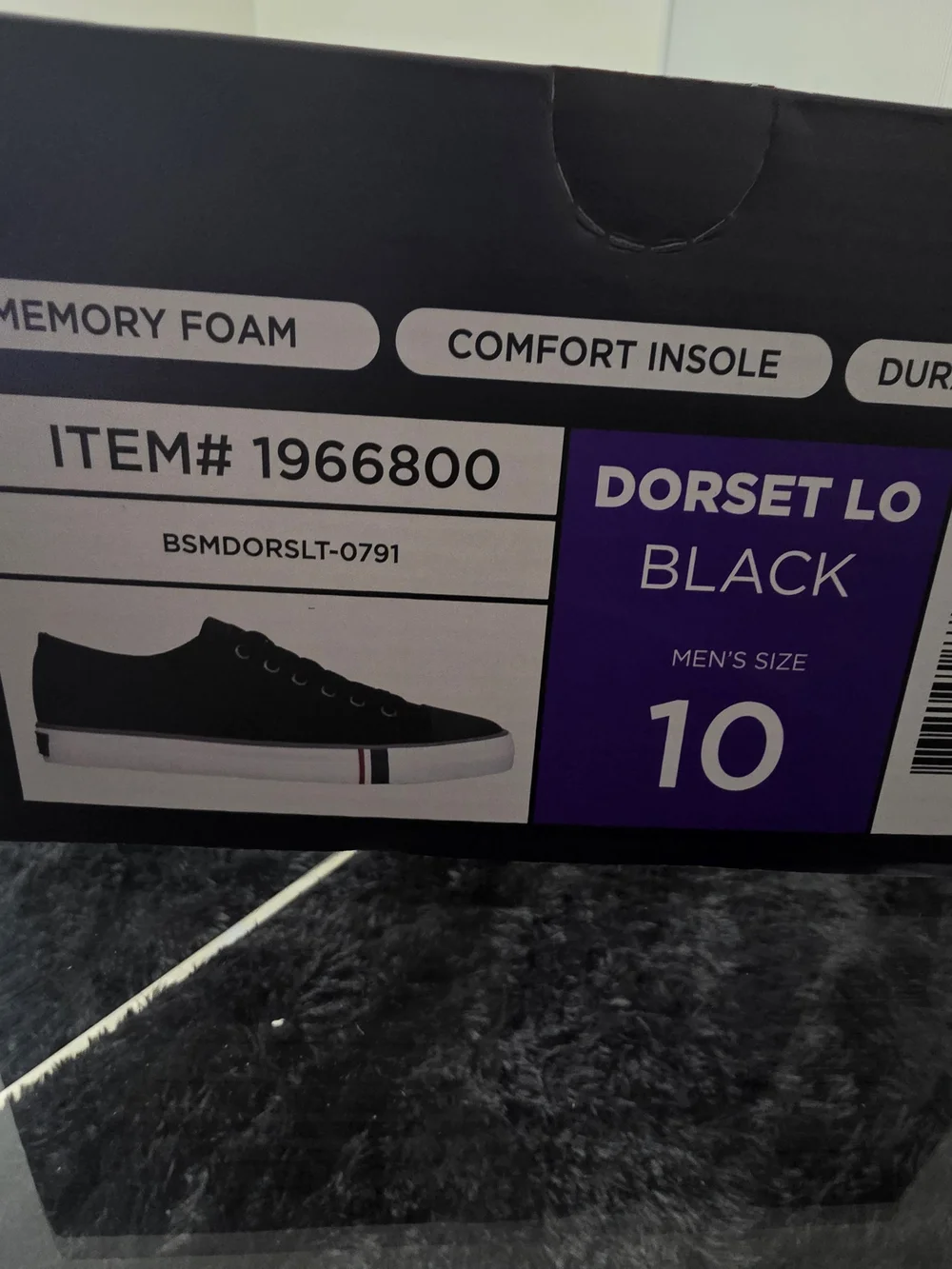 Black Men's Low-Top Canvas Sneakers